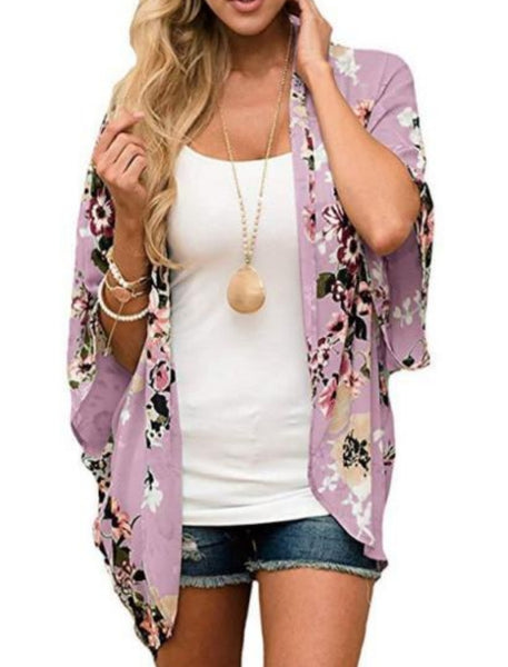 Lilac  Floral Cardi