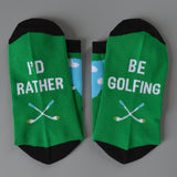 Outdoor Lover Colorful Novelty Camping/Golfing Socks